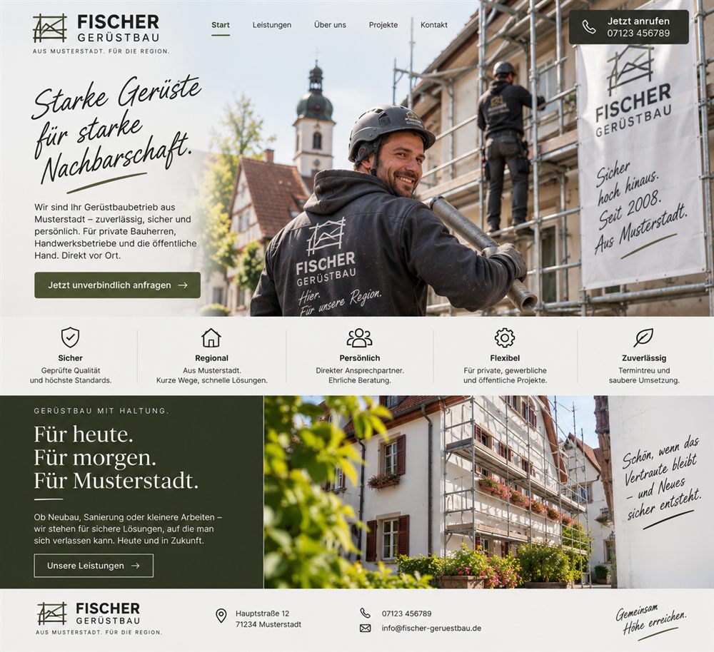 Gerüstbau: Sicher in der Region