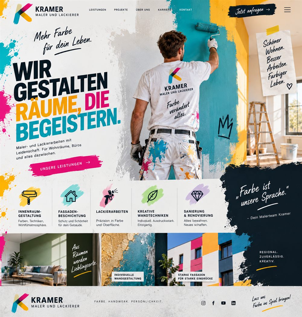 Maler & Lackierer: Farbe, die Räume begeistert